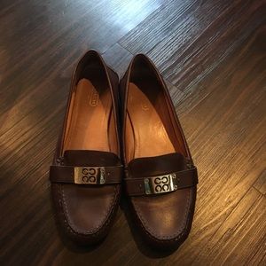 Coach brown loafers